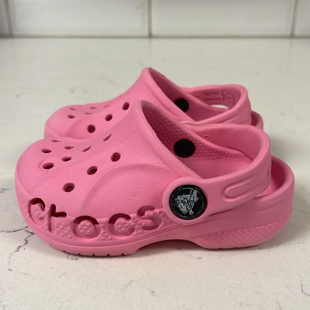 Crocs Toddler Baya Clog Size 5 Pink
